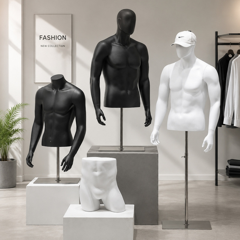 Clothing Store Mannequin Props, Mannequin Stand, Men's Clothing Store Full-Body Sports Dummy, Lingerie Display Stand