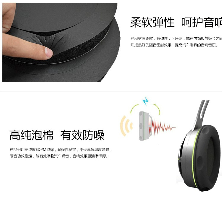 Car Soundproofing Cotton - Audio Upgrade Car Speaker Pad 6.5inch Specially Designed for Beautiful Sound Coil Speaker Sound Quality Enhancer