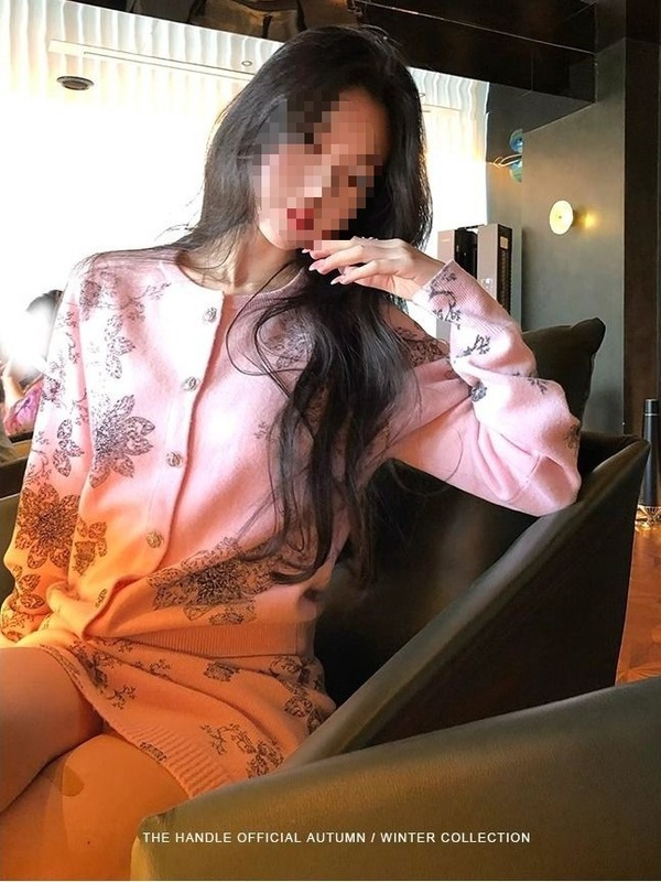 秋冬高级感法式富家千金软糯针织印花套装新款两件套裙修身显瘦女|undefined