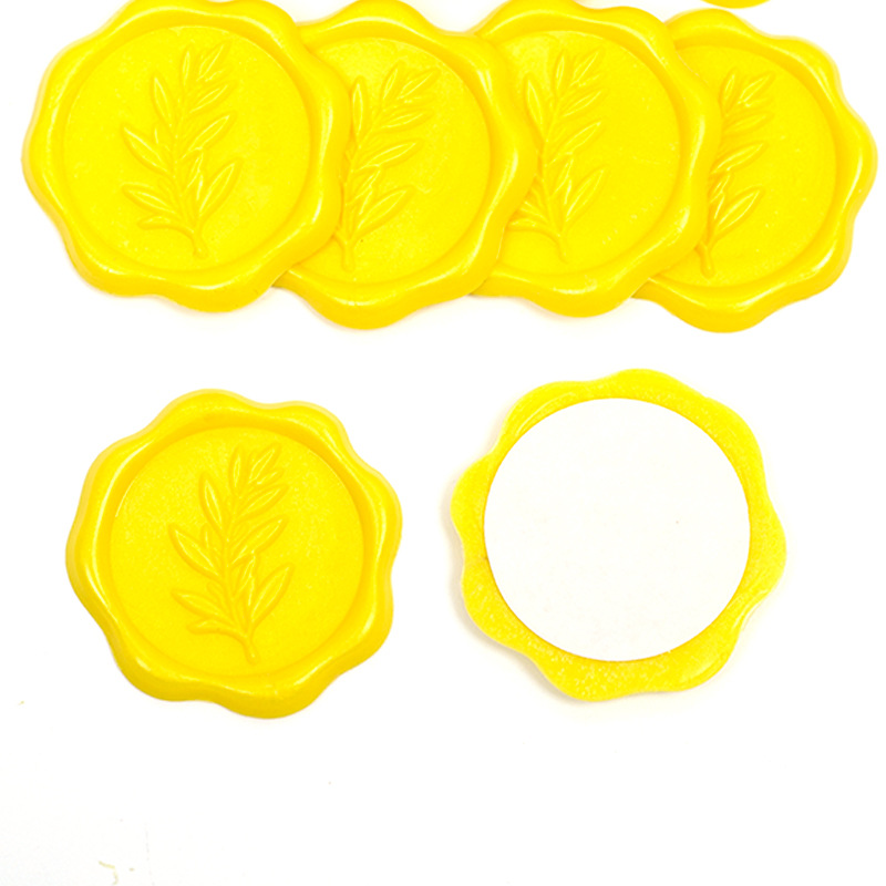 Fabricantes de etiquetas de cera de pintura al por mayor etiquetas de cera sobre sellado pegatinas de sello de pintura de fuego pegatinas de exportación transfronteriza serie de flores y plantas