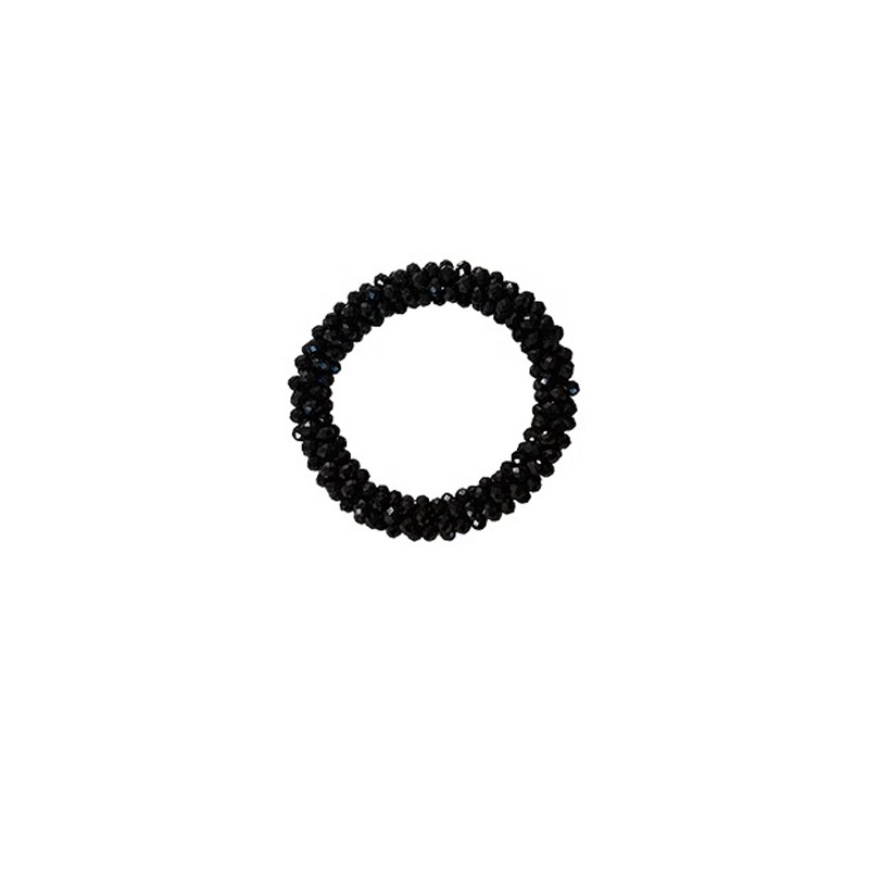 Pulseras de temperamento de doble propósito anillo de cabello de diamante de agua cuerda de cabello para mujeres 2024 nueva cuerda de cabeza de alta elasticidad atada de cabello tocado de banda de goma