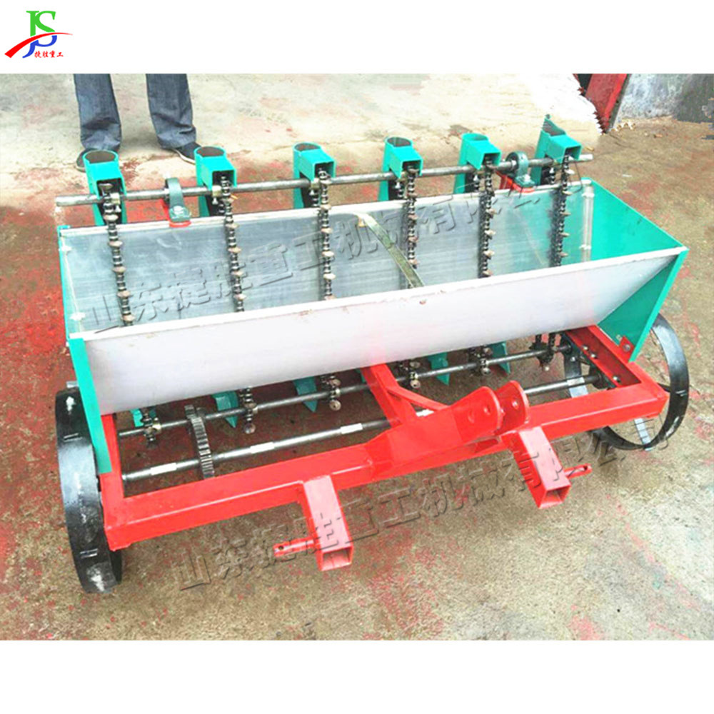 全自动大蒜播种机 小型手推式农用种蒜机 锥形螺旋蒜瓣点播机