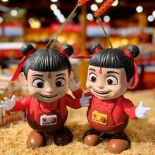 2025网红新款发光音乐跳舞哪吒萌趣儿童手提中秋节电动灯笼礼品