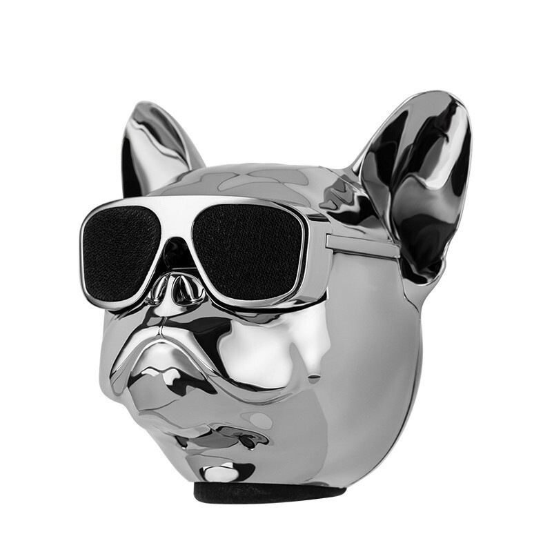 创意法斗犬蓝牙音箱触摸便携串联HIFI狗头无线蓝牙音响重低音礼品