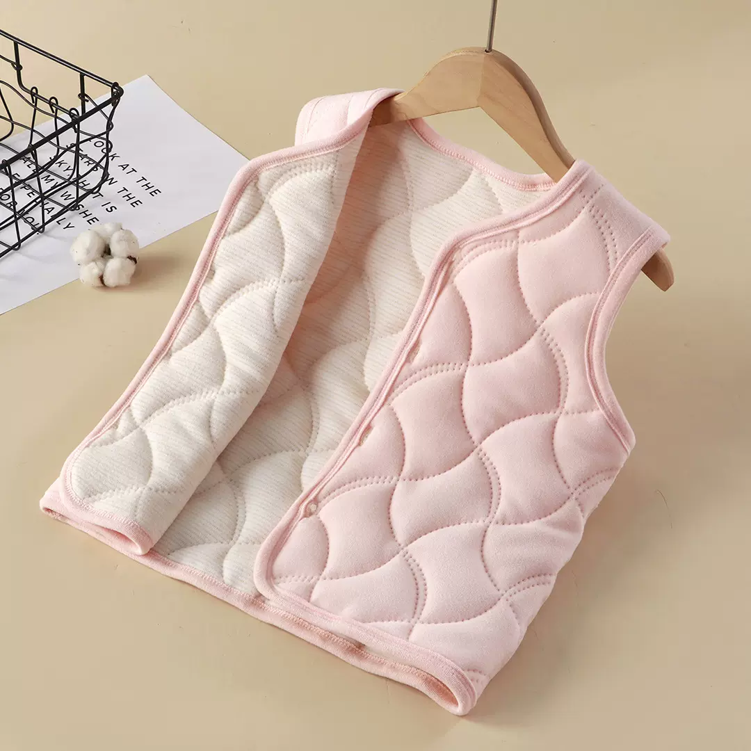 【定制】儿童保暖马甲秋冬加绒过冬学生内穿校服神器冬季三层夹棉