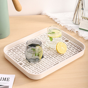 Simple Drying Tea Tray Double Layer Removable Cleaning Tray Household Kitchen Water Cup Fruit Tray Tea Room Drying Tray