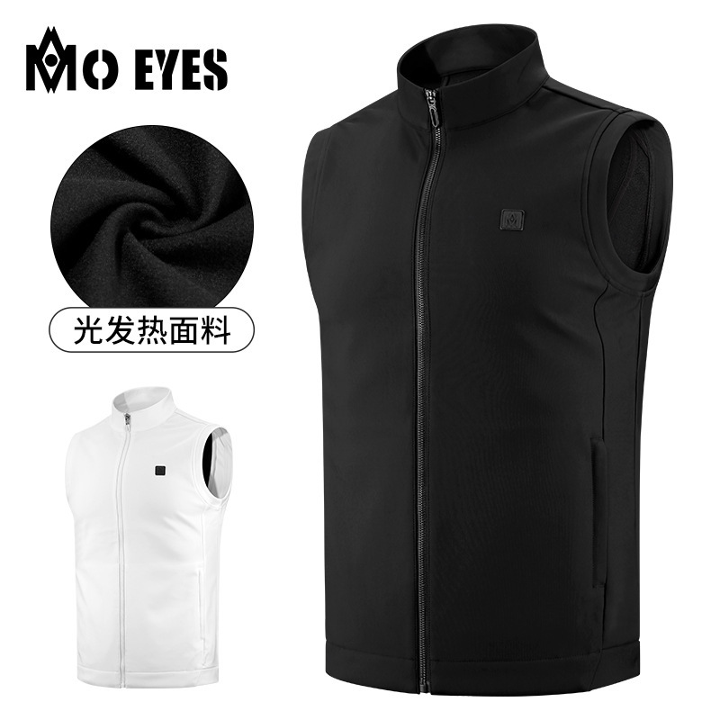 MO EYES magic eye golf clothing men's vest coat autumn and winter clothing light-absorbing heating vest waistcoat