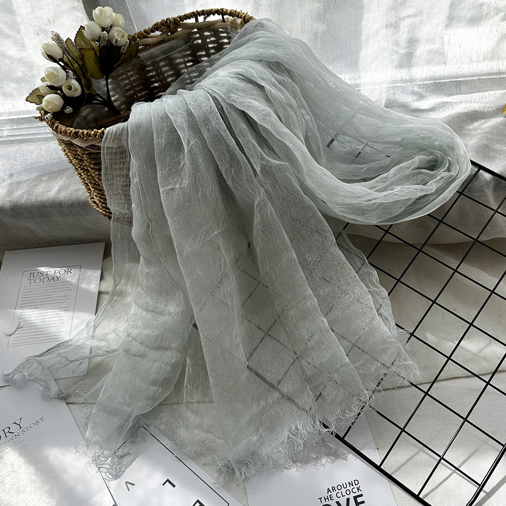 Silk gray green