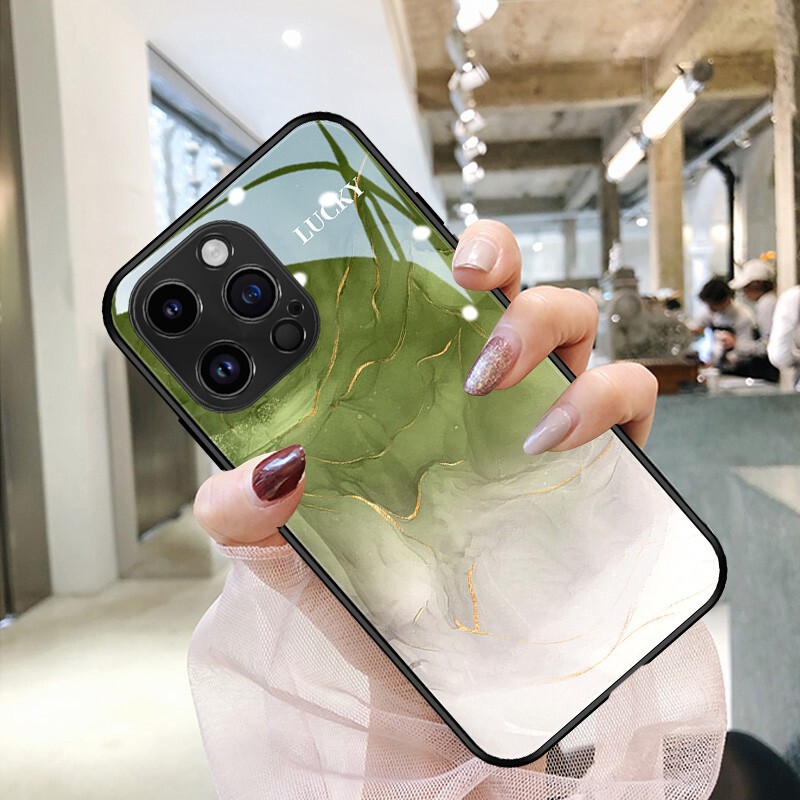 Personalized gold foil ink painting for OPPOreno8/7 mobile phone shell new FINDX5 advanced A15/a96 glass Personalized gold foil ink painting for OPPOreno8/7 mobile phone shell new FINDX5 advanced A15/a96 glass