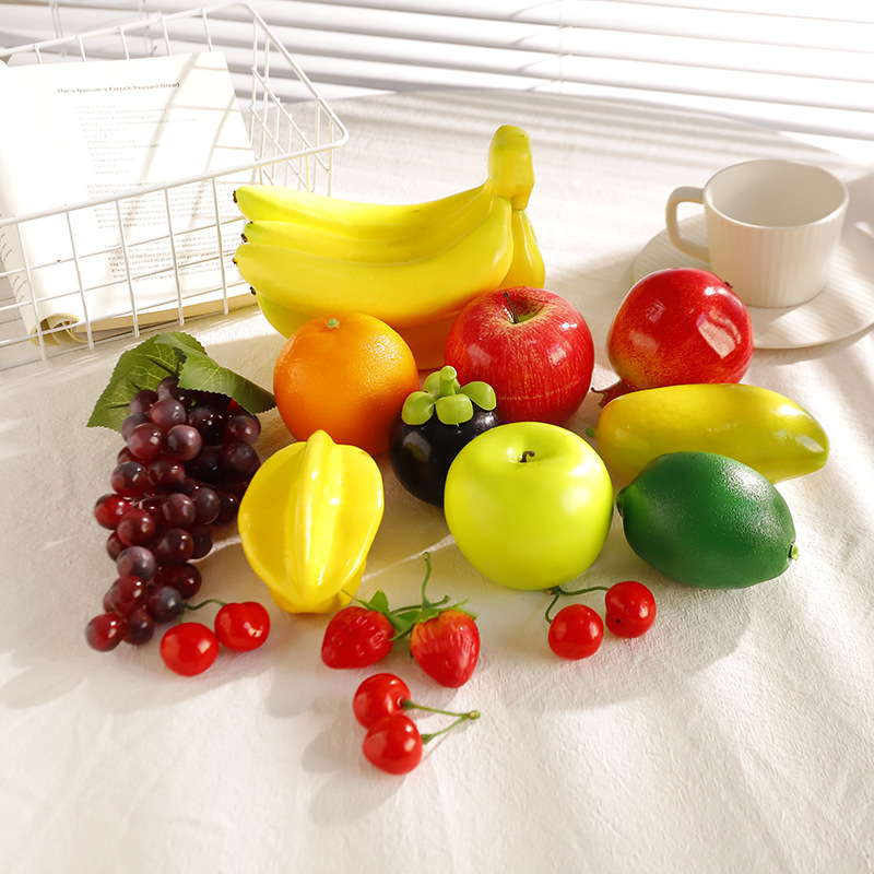 ✅水果假蔬菜模型摆件摆设儿童玩具装饰道具超市苹果区塑料摄