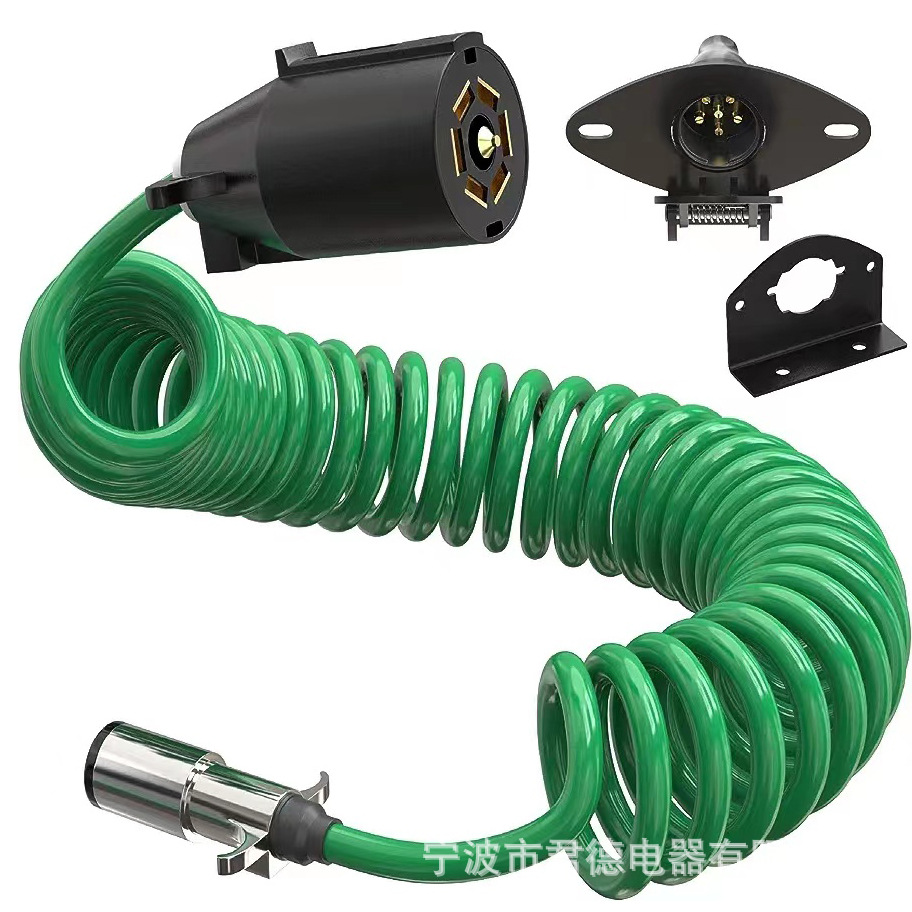 跨境8FT  7转6拖车线 美标拖车线美标房车专用7转6心电源线美规拖