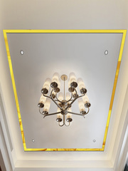 T9J5批發自粘平板裝飾條立體鏡面牆貼吊頂邊框條石膏線壓邊條電視