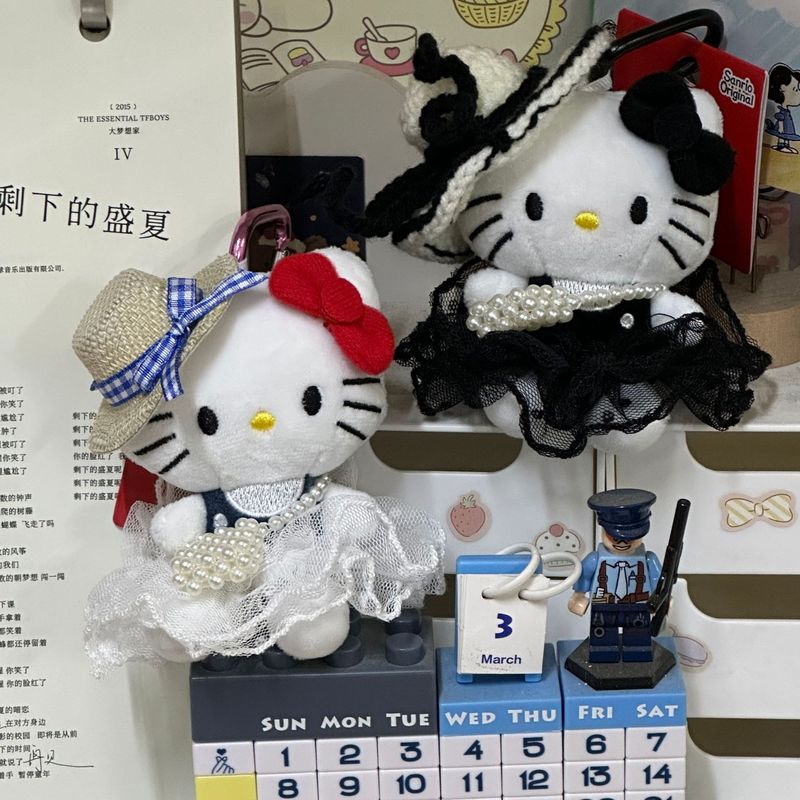 ウェディングドレスシリーズ美丽キティちゃん変装人形ストラップインスタ风お姫様バッグ挂け饰り新作プレゼントキーホルダー|undefined