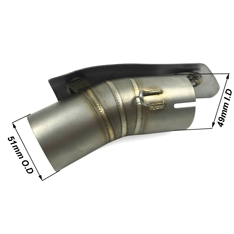 Suitable for Suzuki Gsxr1000 2012-2019 Motorcycle Modified Exhaust Pipe Stainless Steel Middle Section Transfer Exhaust