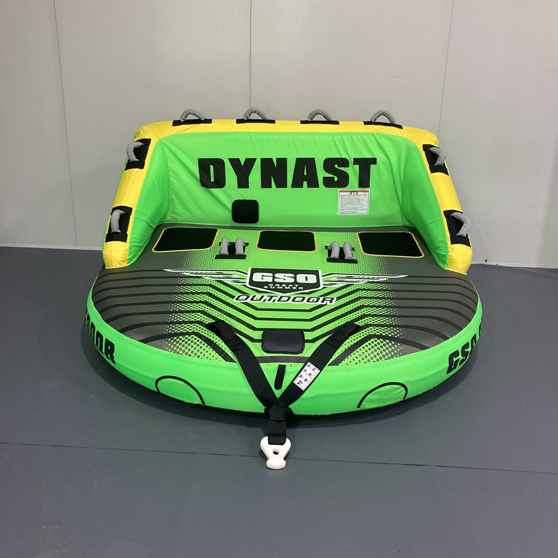 Suministro de fábrica de lanchas rápidas inflables marinas, sofá de arrastre, bote de aire de tracción de agua, anillo de arrastre de isla flotante al por mayor