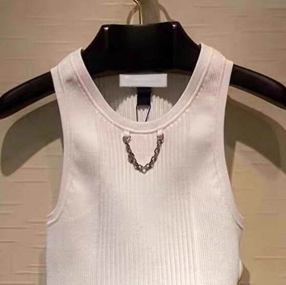 White knitted camisole for women, slim fit, versatile, high-end, stylish, sweet and cool, sleeveless t-shirt, Thai-style niche top White knitted camisole for women, slim fit, versatile, high-end, stylish, sweet and cool, sleeveless t-shirt, Thai-style niche top