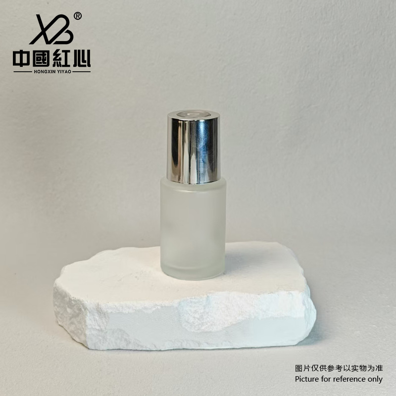厂家新款30ml透明顶旋转按压滴管瓶精油分装瓶食品级玻璃螺口瓶|undefined