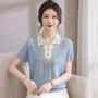 镶钻妈妈新款短袖小衫