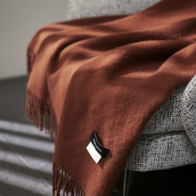 简约轻奢纯色内蒙古羊毛毯沙发午睡四季盖毯流苏搭毯午睡薄被床品