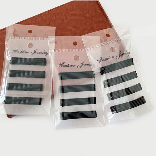 Korean style simple one-word clip black hair clip hair style invisible U-shaped hair clip broken hair side bangs clip hair accessories