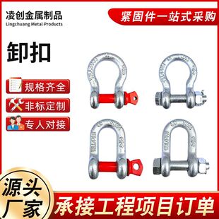 D-Ring U-Ring Snap Hook Locking Hook Horseshoe Lifting Buckle Lifting Tool Connection Safety Snap Hook Type