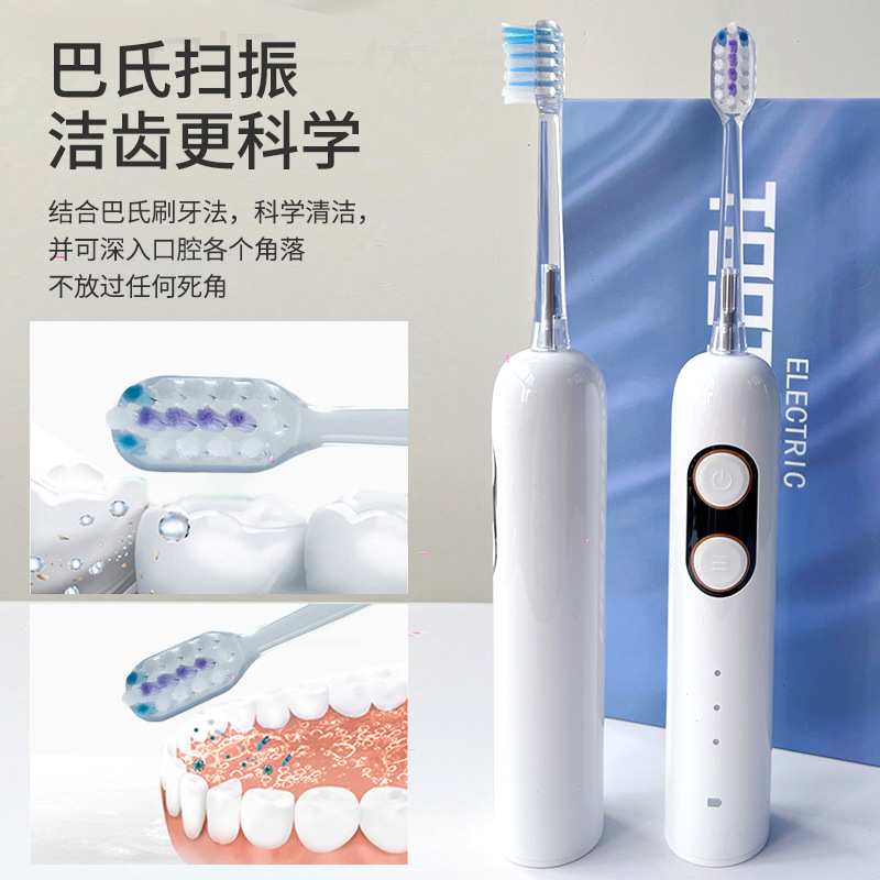 Wholesale S1 cepillo de dientes eléctrico de barrido de vibración portátil conjunto de regalos familiares recargable cepillo de dientes eléctrico de pelo suave impermeable