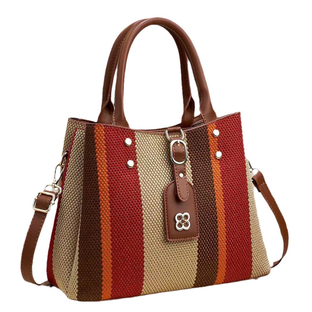 Bolso de mujer nuevo bolso de estilo nuevo estilo de alta calidad de gran capacidad estilo occidental 2024 moda todo fósforo simple bolso de mensajero de un solo hombro