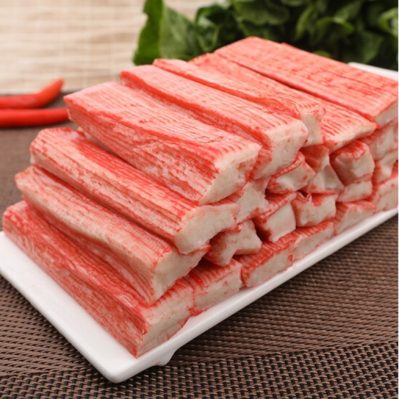 蟹肉棒蟹柳手撕蟹肉蟹柳棒即食寿司火锅食材配菜蟹足棒厂家批发