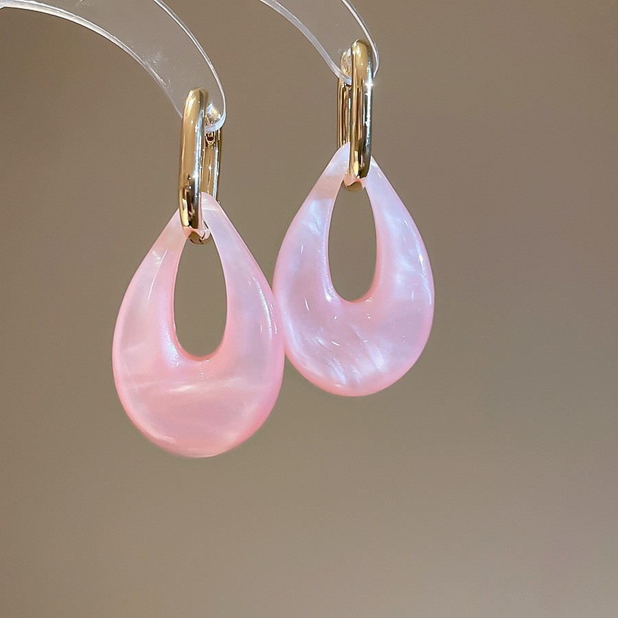 Aguja de plata Corea del Sur diamante Opal flor pendientes diseño fresco Rosa pendientes moda pendientes dulces al por mayor