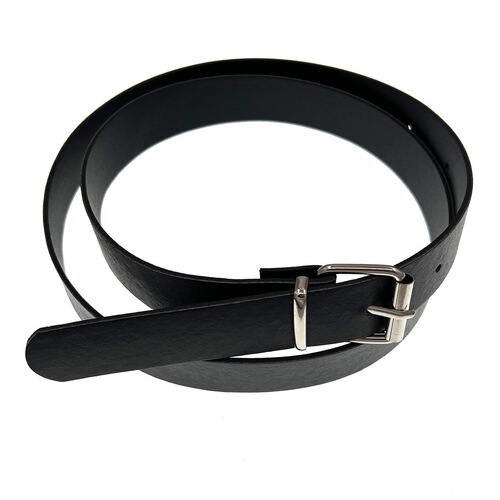 Classic 2.3cm Pin-Back Buckle Small Leather Belt for Kids' Clothing—PU Faux Leather Design, Perfect Match for Denim Jeans
