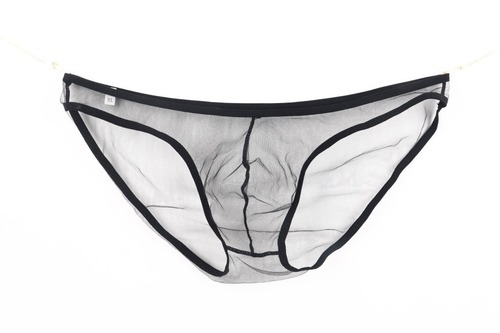 Comrade Men's Underwear, Export Trade Europe and America See-through Fine Mesh Net Bag Low Waist Triangle Pant Big Size C-034 
