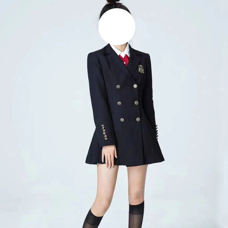 JK Униформа маленький костюм платье в школьном стиле