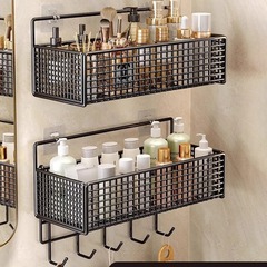 収納ラック、バスルーム収納ラック、バスルームパンチフリー壁掛けトイレラック、キッチン壁中空