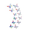 Double-layer magnetic three dimensional decorations, fridge magnet with butterfly on wall, in 3d format