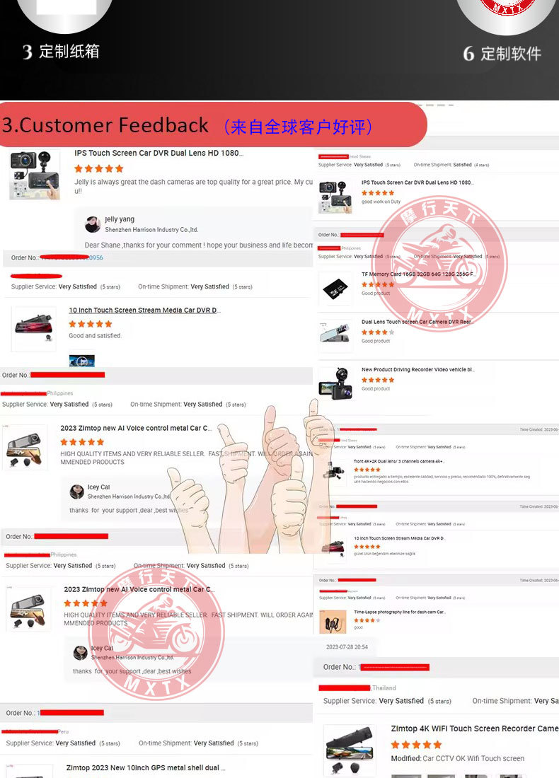 Motorcycle Driving Recorder Hd Dual 1080P Waterproof Front and Rear Camera Motorcycle Recorder Gps Wifi