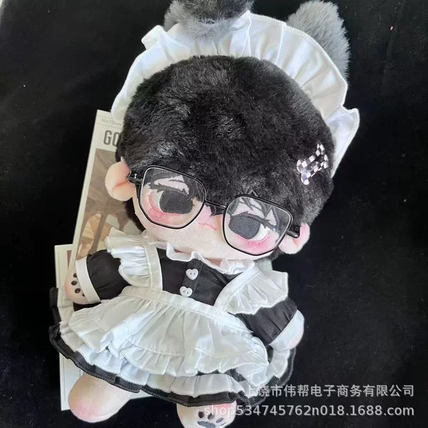 Manufacturer 20cm Cotton Doll Glasses Metal Large Square Frame Glasses Small Cloth Doll Pet Accessories Props