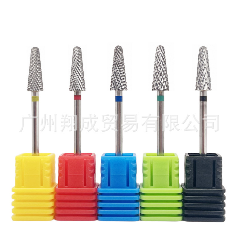New product nail tungsten steel grinding head conical round head nail removal grinding nail plate step joint tungsten steel drill bit tool