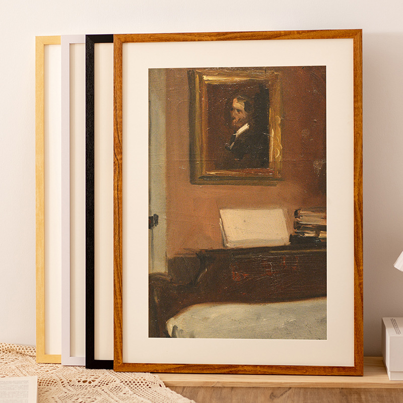 Solid wood DIY puzzle photo frame custom square mounted wall sketch frame A3A48K4K poster frame wholesale Solid wood DIY puzzle photo frame custom square mounted wall sketch frame A3A48K4K poster frame wholesale