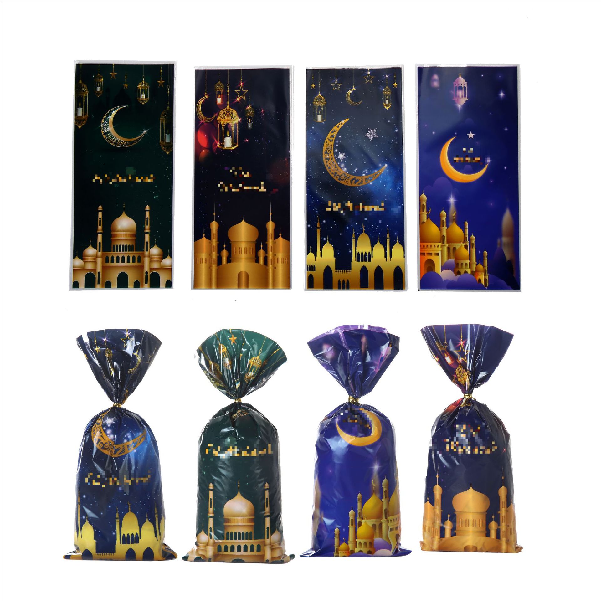 opp糖果袋跨境新款月亮节糖果袋星星月亮油灯包装袋玻璃纸礼品袋