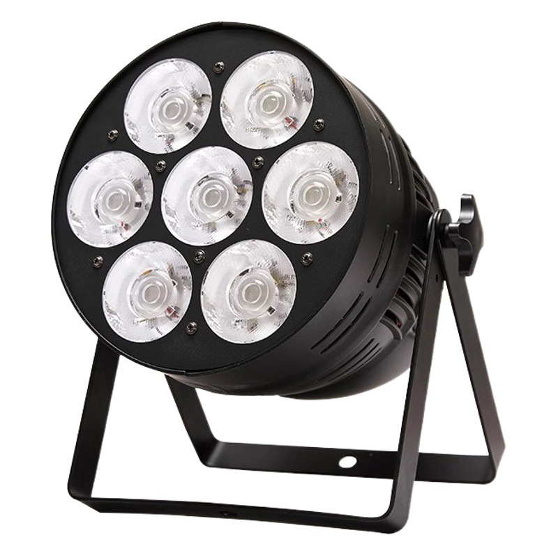 7 luces COB de superficie para iluminación complementaria, luces LED par para transmisión en vivo de bodas, iluminación de escenario para salas de conferencias.