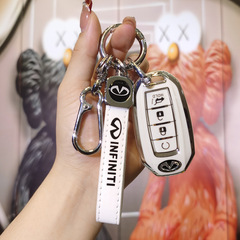 適用於新英菲尼迪qx50鑰匙套新QX60專用汽車鑰匙殼Q50L全包男女扣