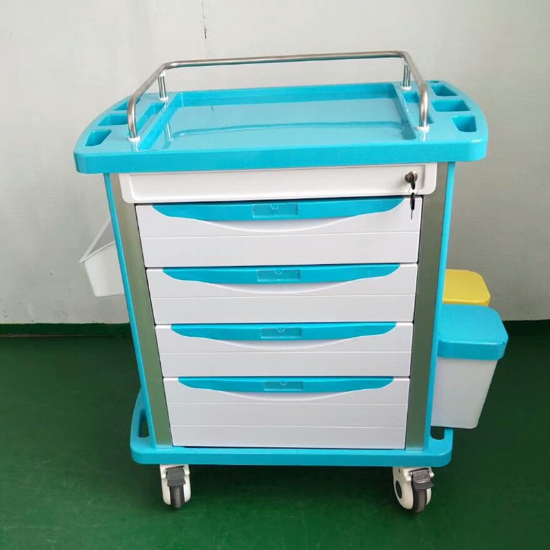 abs抢救车麻醉车送药推车护理急救打针输液换药美容工具车