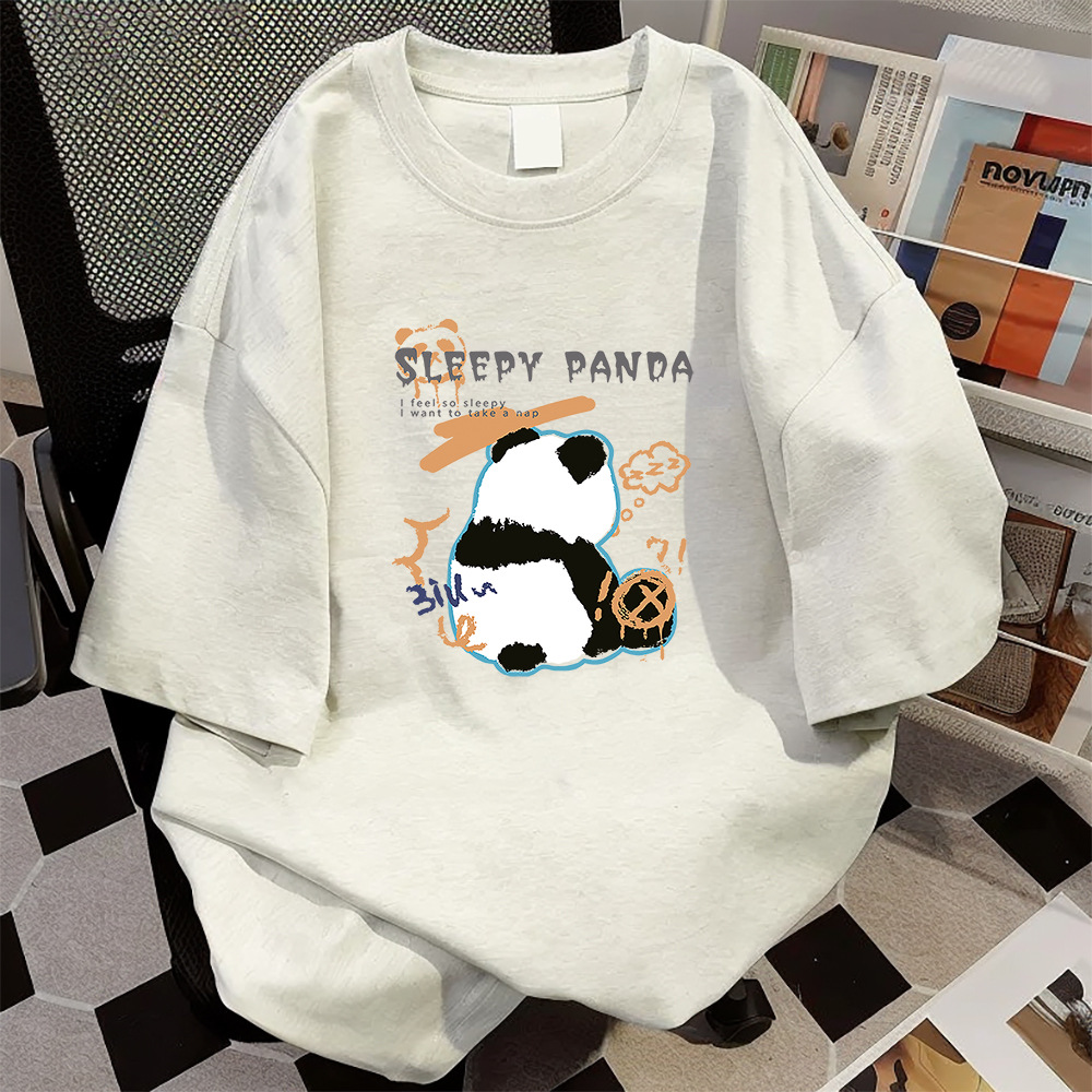 純綿半袖tシャツ女性wish eabyアマゾン外国貿易欧米女装少女感プリントゆるい丸首