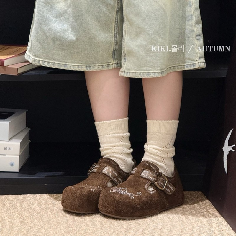 复古休闲内增高软底勃肯鞋女2025秋新款百搭舒适游牧风刺绣珠单鞋|undefined
