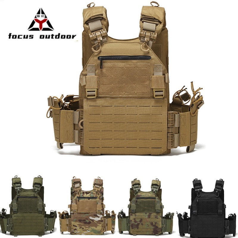 Deportes transfronterizos al aire libre tácticas entrenamiento uniforme multifuncional deportivo fitness chaleco camuflaje táctico resistente al desgaste chaleco mayorista