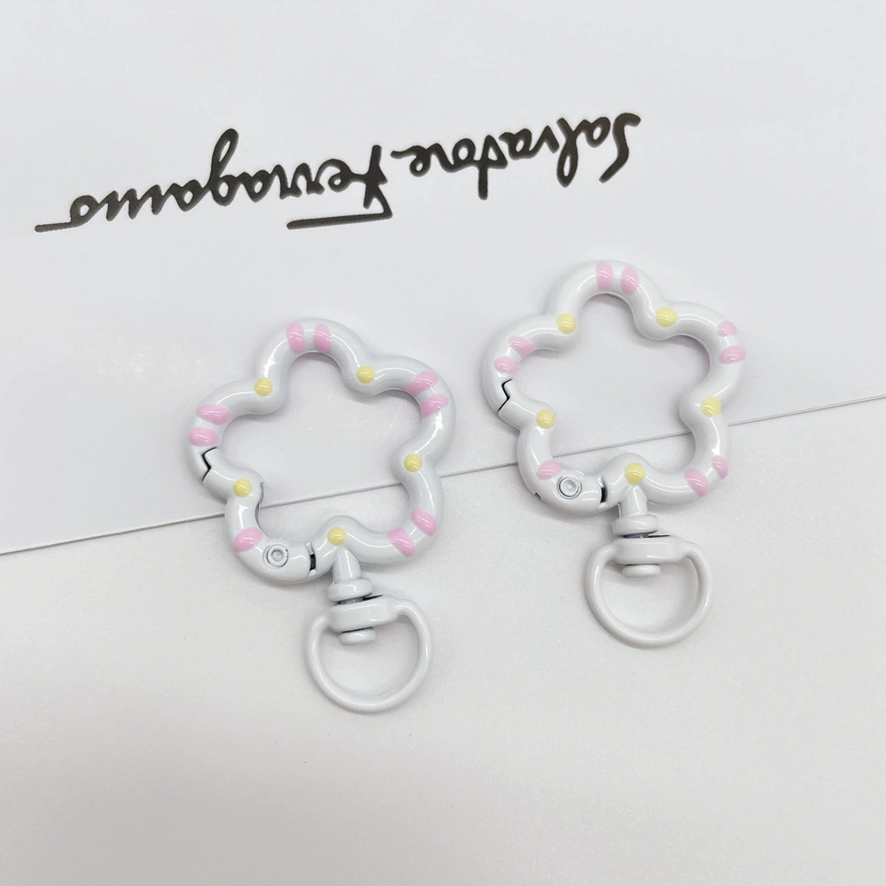 Universal keychain flower-shaped, accessories, flowered, DIY