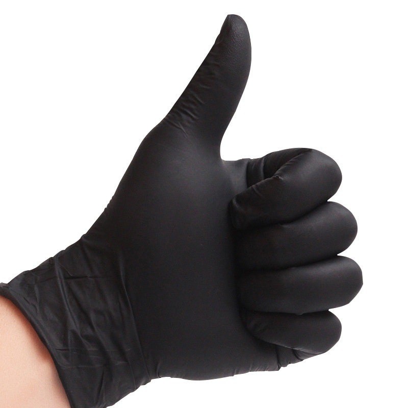 一次性丁晴乳胶手套女橡胶防油防静电实验室汽修专用防油污防护