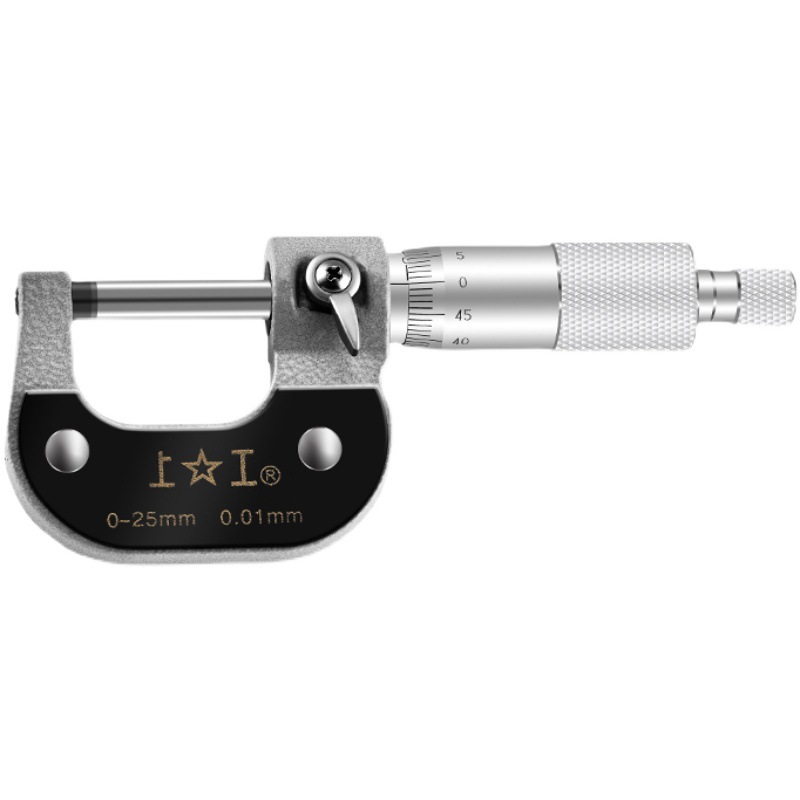 上工外径千分尺0-25-50-75MM机械微米测厚螺旋测微仪高精度0.01MM