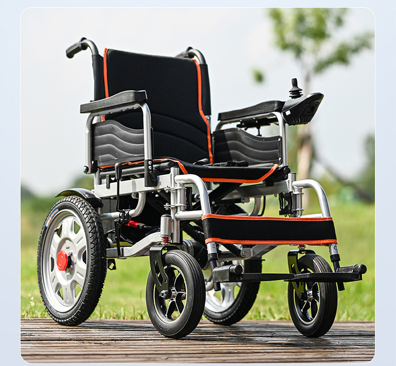 Yingkang Electric Wheelchair, Foldableing Lightweight Scooter for Disabled People and the Elderly, Intelligent Fully Automatic Four-Wheel Scooter