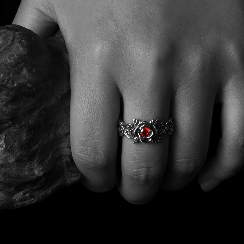 Retro small design ring, European style